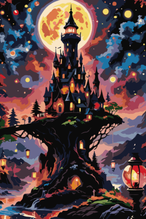 Castle of shadows paint by number