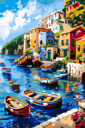 Harbor of dreams paint by number