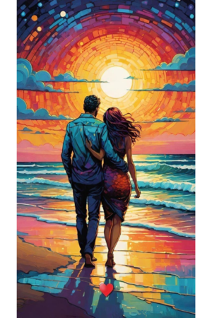 Beach love walk
