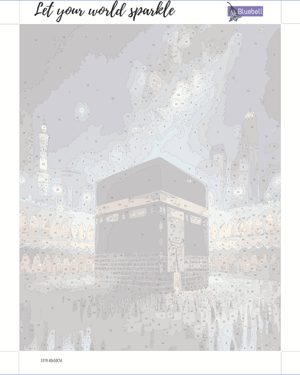 Beautiful kaaba view paint by number - Image 2