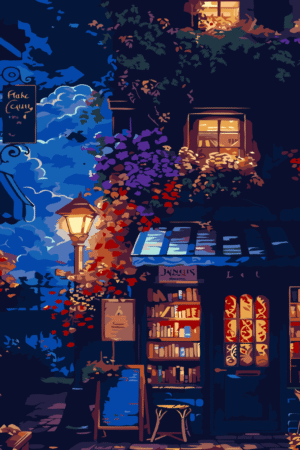 Bookstore utopia paint by number