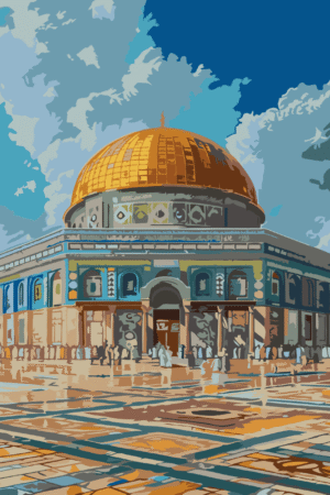 Divinity of aqsa paint by number