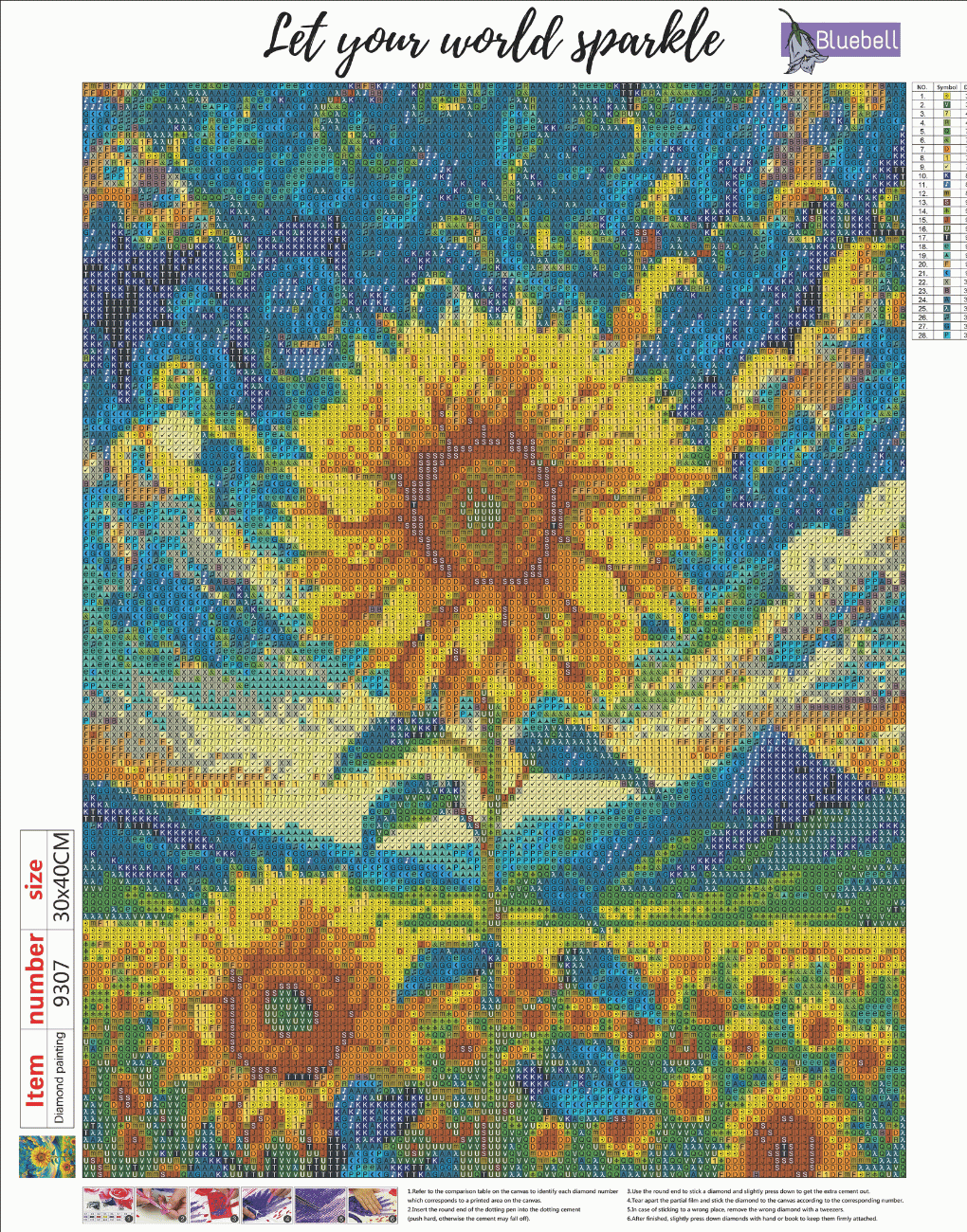 Starry sunflower field - Image 2