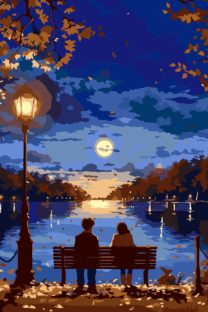 Autumn calmness paint by number
