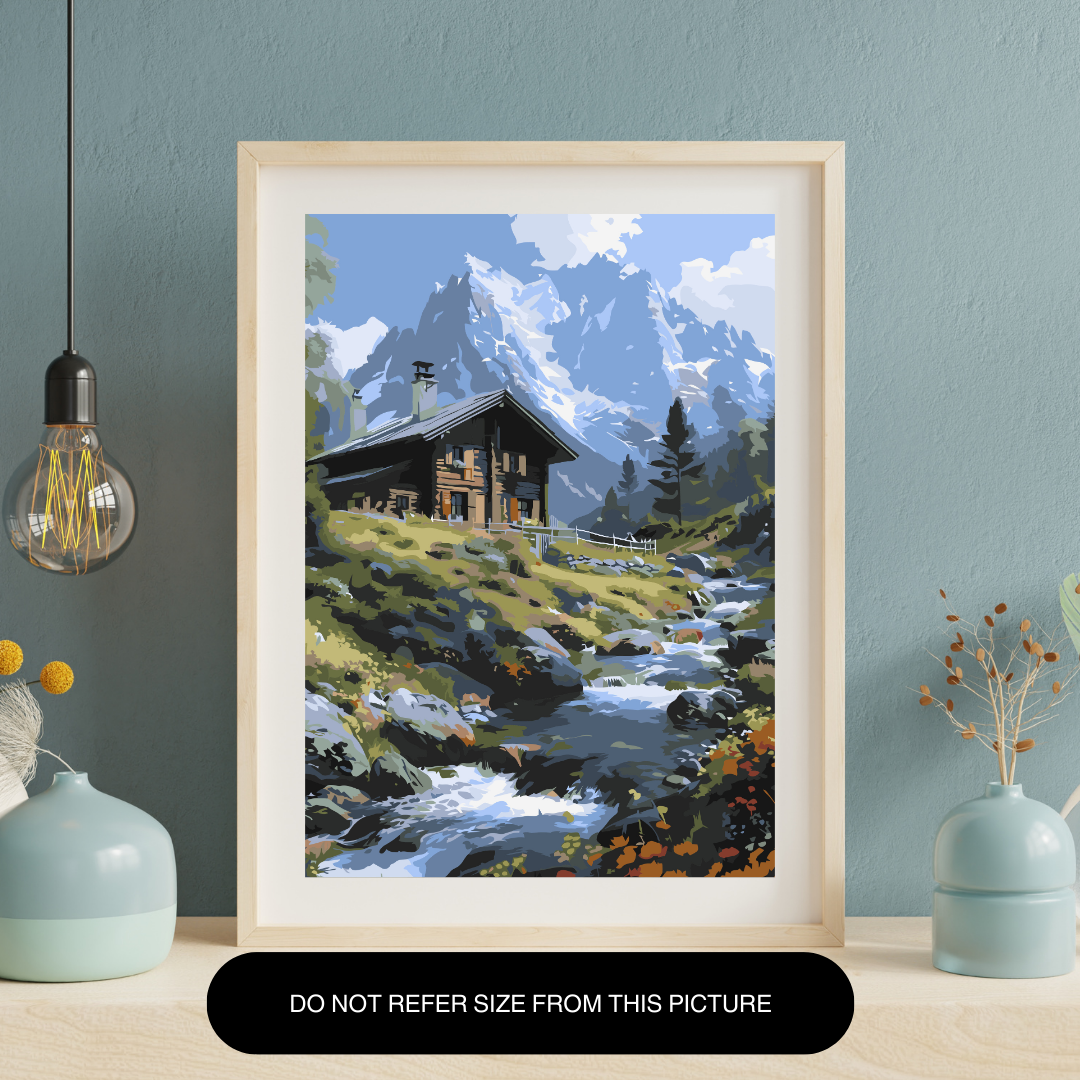 Mountain bliss paint by number - Image 2