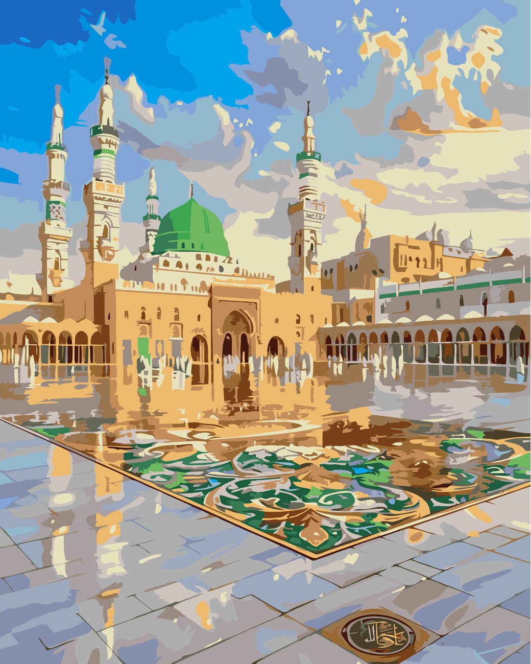 Masjid al nabwi paint by number