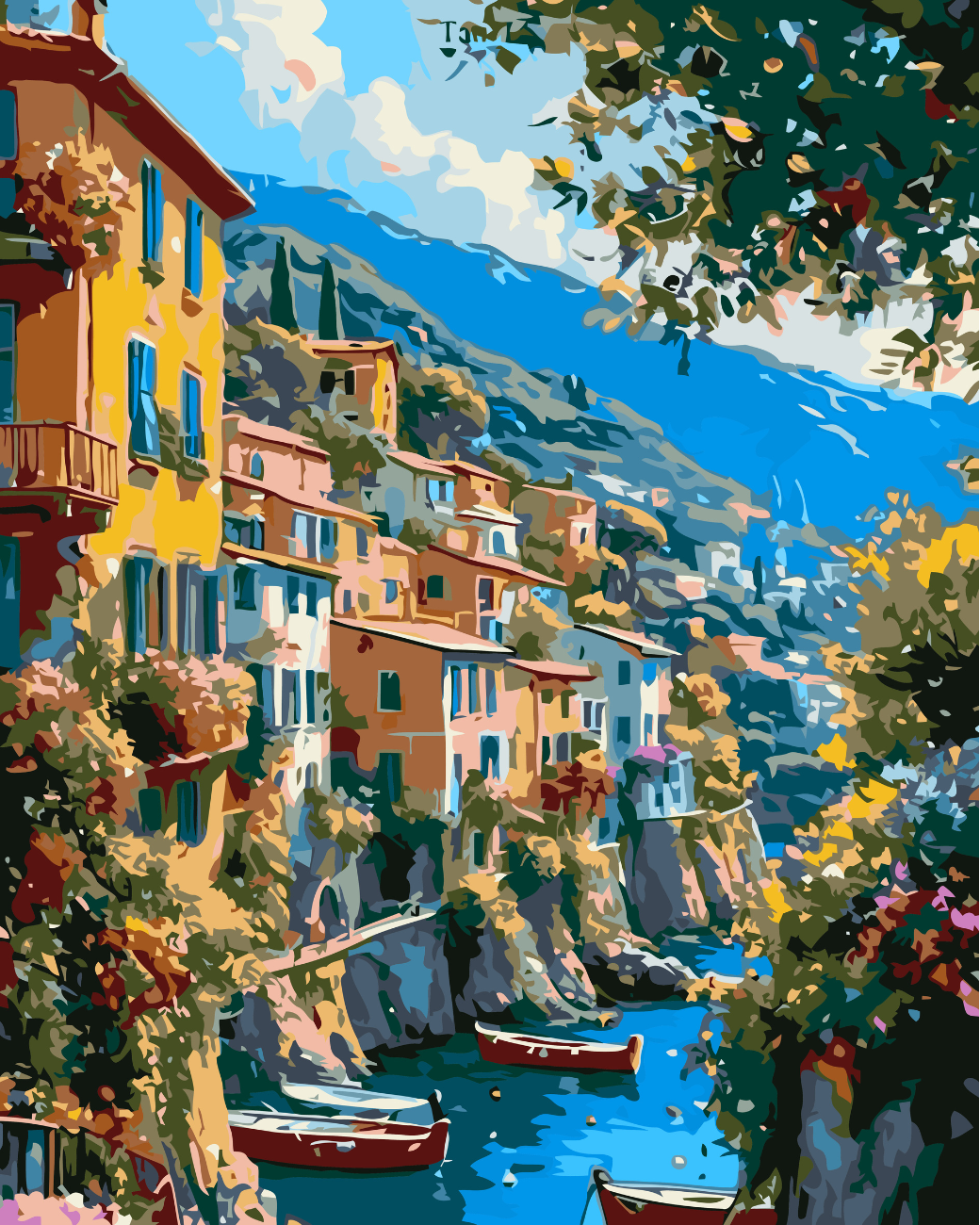 Mediterranean dream paint by number