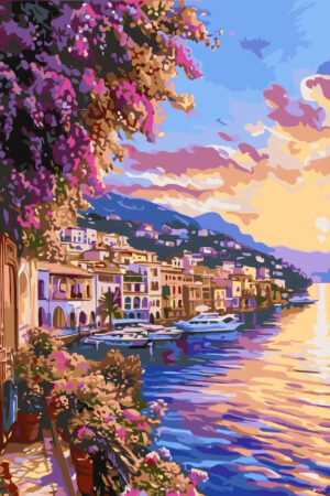 Amalfi Coast Painting Paint By Number