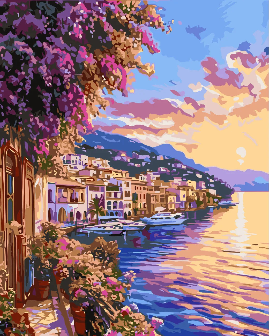 Amalfi Coast Painting Paint By Number