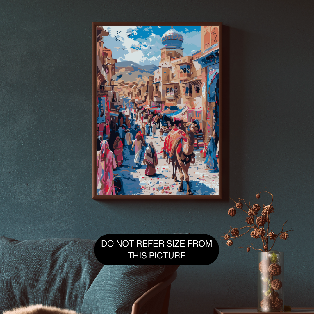 Bazaar in arab paint by number - Image 3