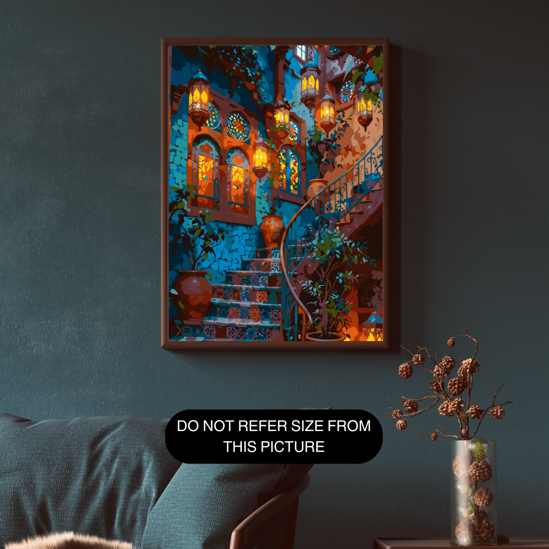 Moroccan mansion paint by number - Image 3
