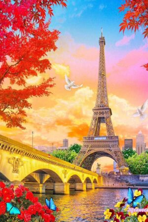 Dreamy Paris paint by number
