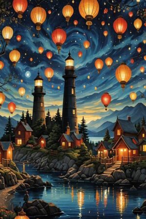 Echoes of Light paint by number