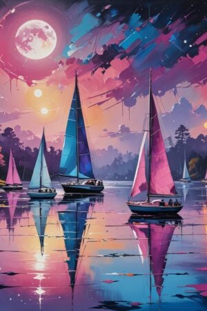 Sailing at dusk