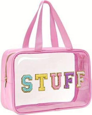 Chic Large-Capacity Waterproof PVC Makeup & Diamond Art Storage Bag